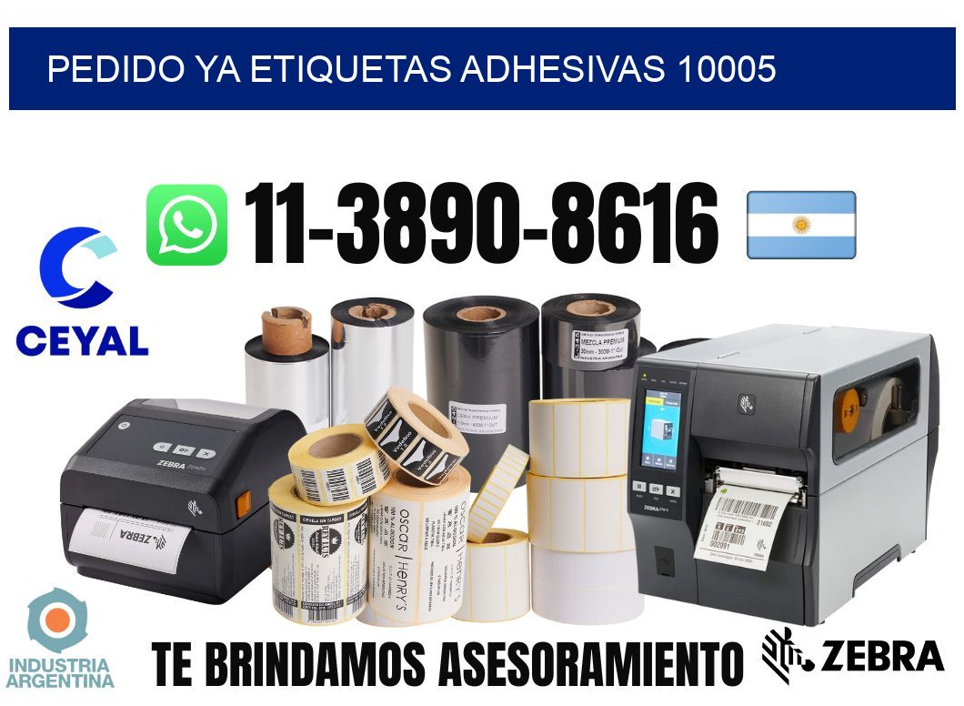 pedido ya etiquetas adhesivas 10005