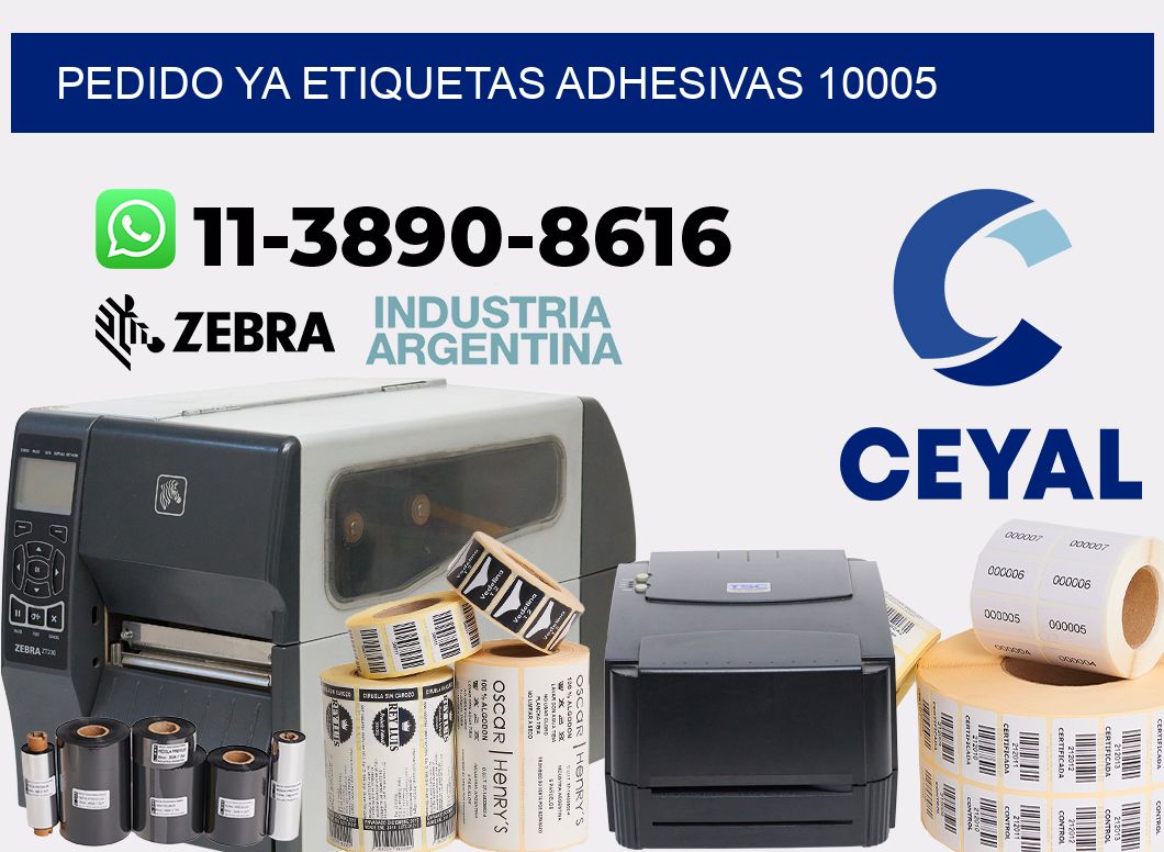 pedido ya etiquetas adhesivas 10005