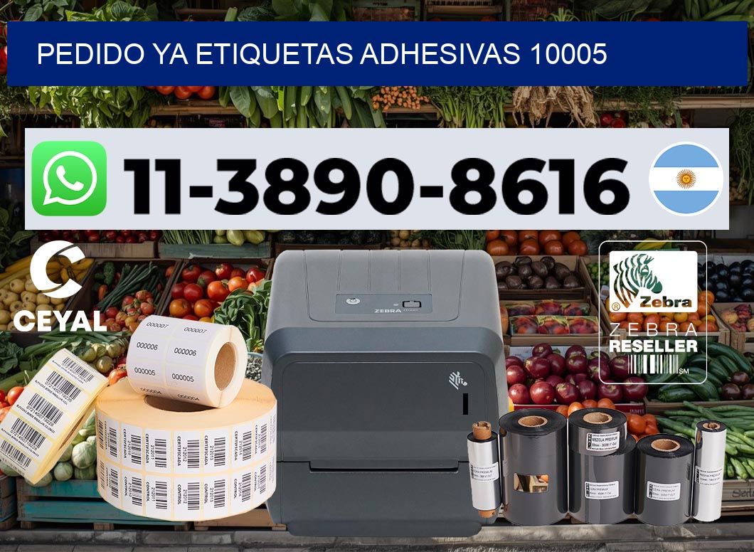 pedido ya etiquetas adhesivas 10005