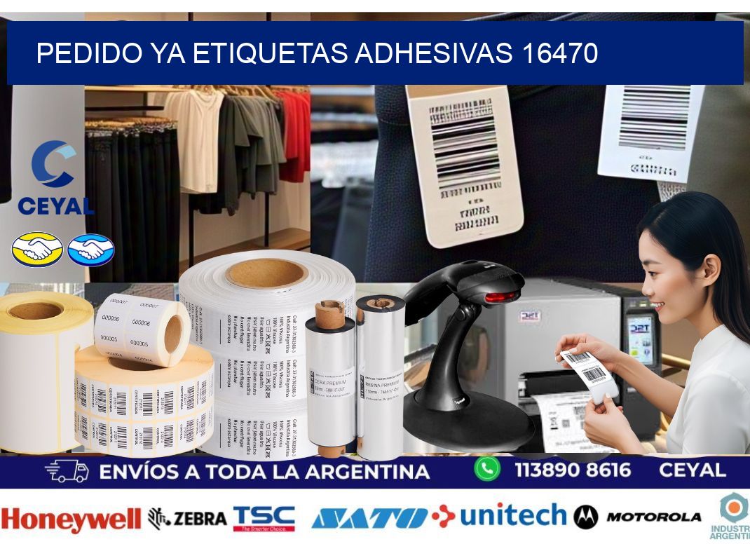 pedido ya etiquetas adhesivas 16470