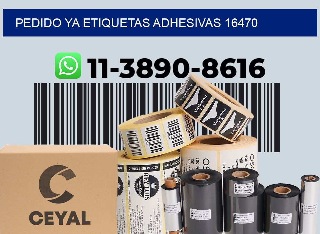 pedido ya etiquetas adhesivas 16470