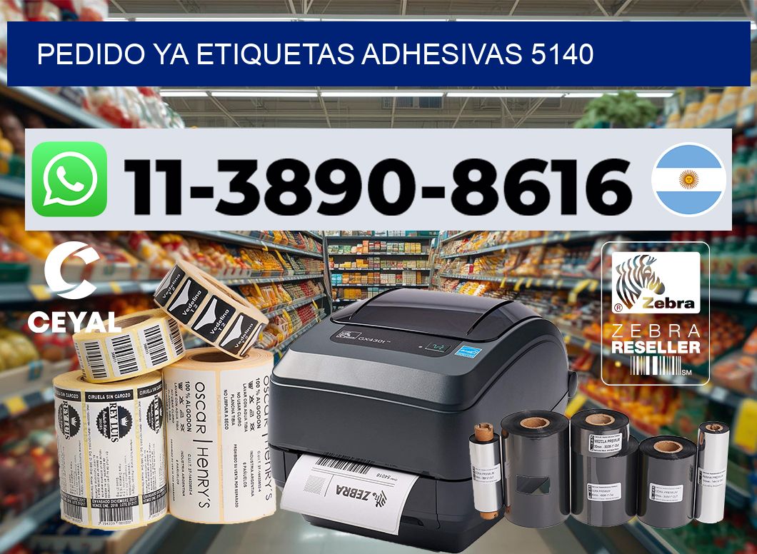 pedido ya etiquetas adhesivas 5140