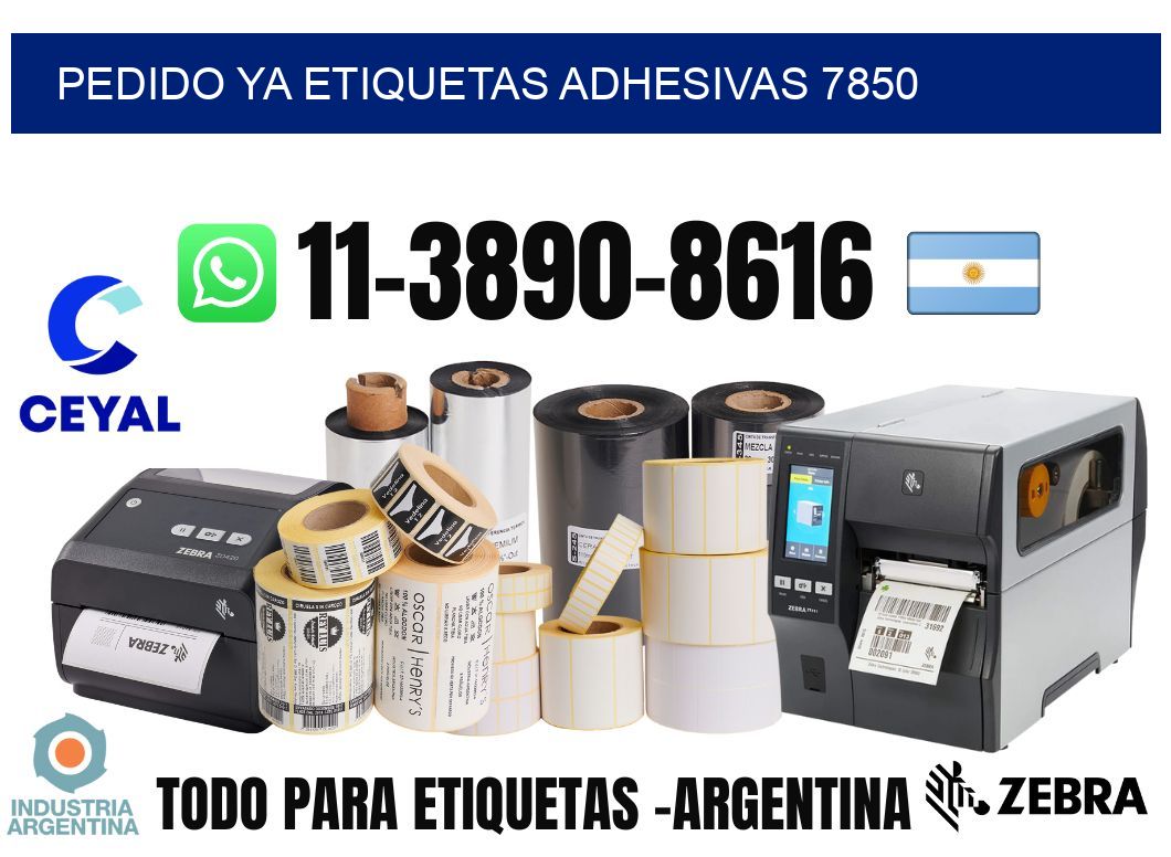 pedido ya etiquetas adhesivas 7850