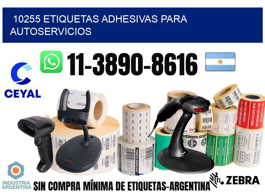 10255 Etiquetas adhesivas para autoservicios