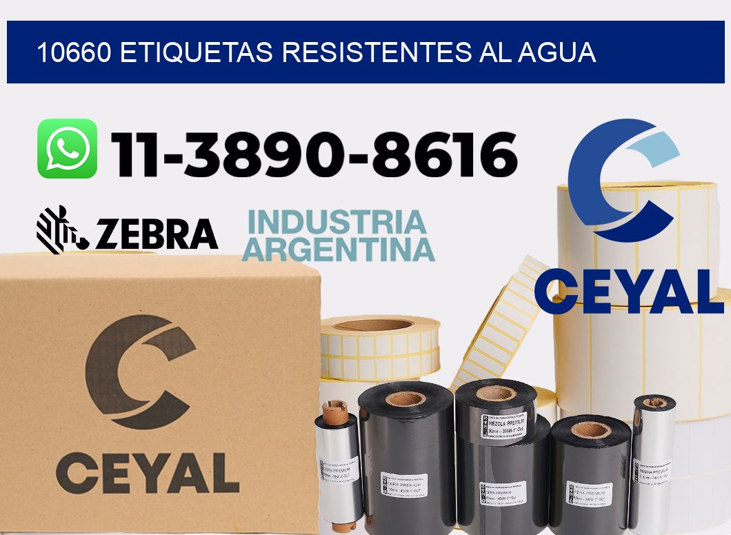 10660 Etiquetas resistentes al agua
