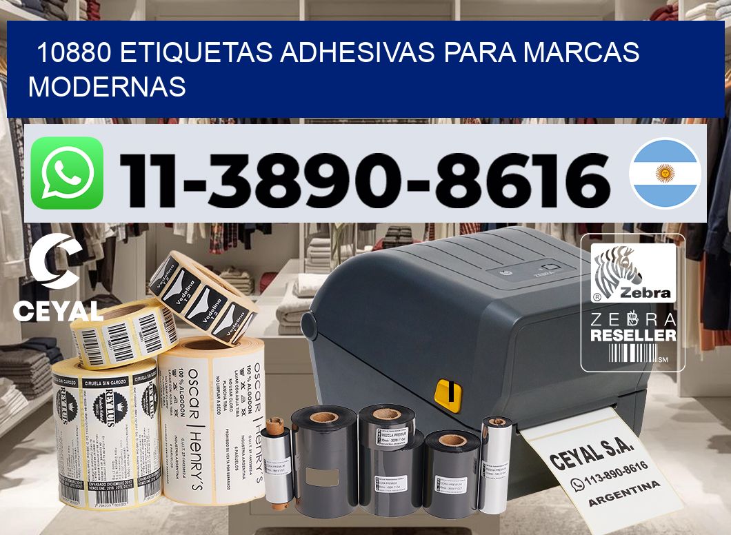 10880 Etiquetas adhesivas para marcas modernas