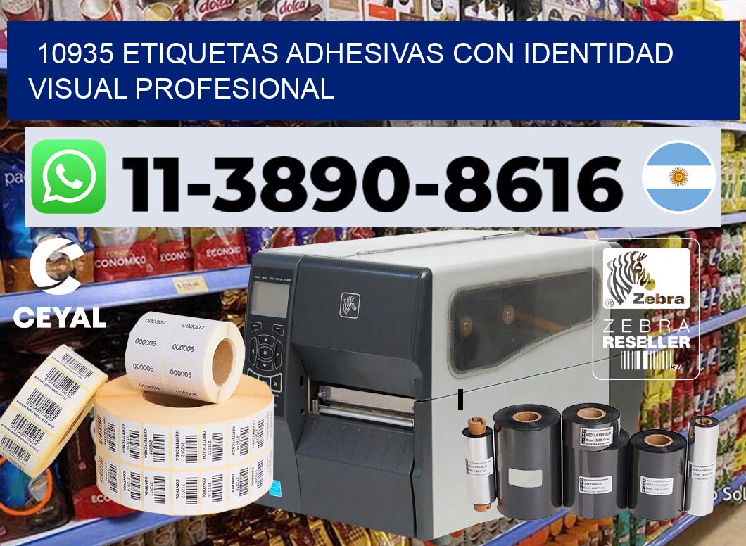 10935 Etiquetas adhesivas con identidad visual profesional