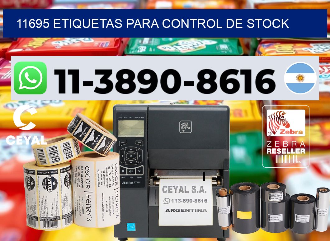 11695 Etiquetas para control de stock