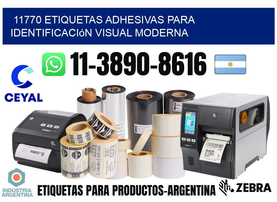 11770 Etiquetas adhesivas para identificación visual moderna