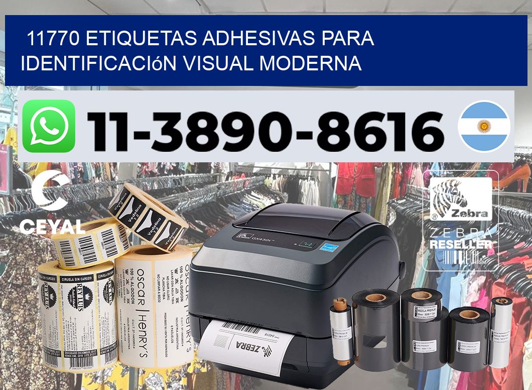 11770 Etiquetas adhesivas para identificación visual moderna