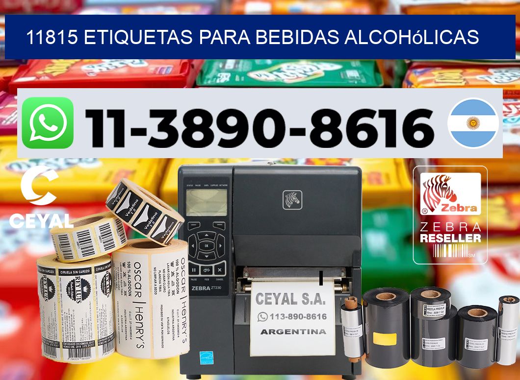11815 Etiquetas para bebidas alcohólicas