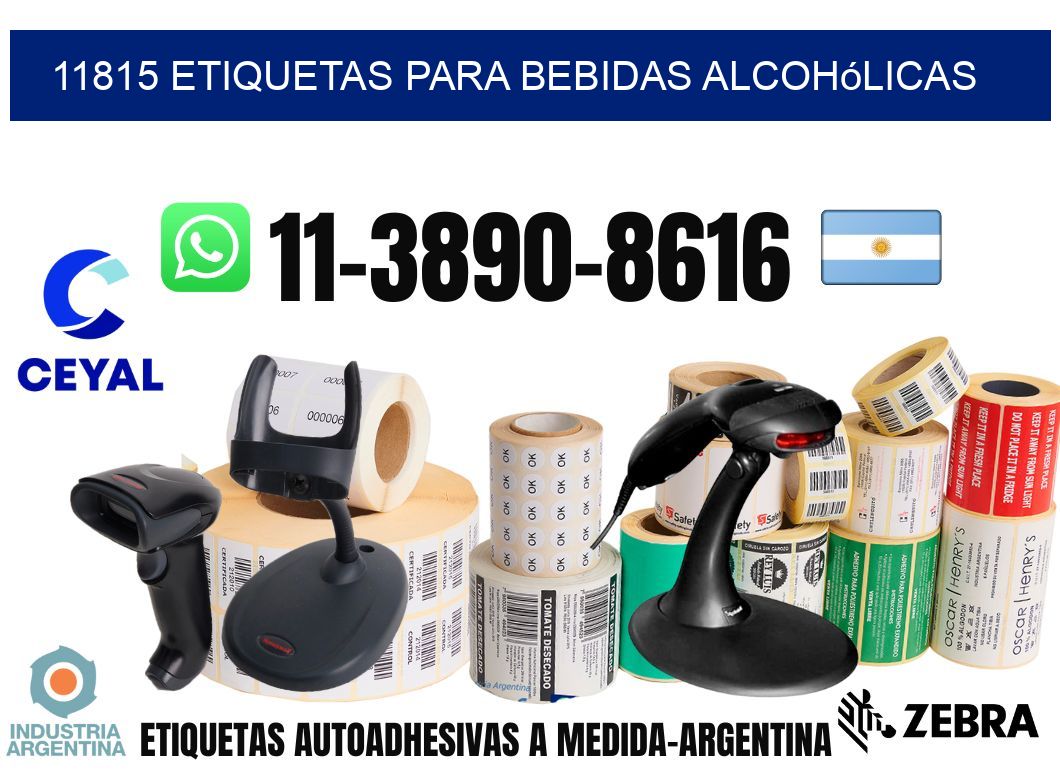 11815 Etiquetas para bebidas alcohólicas