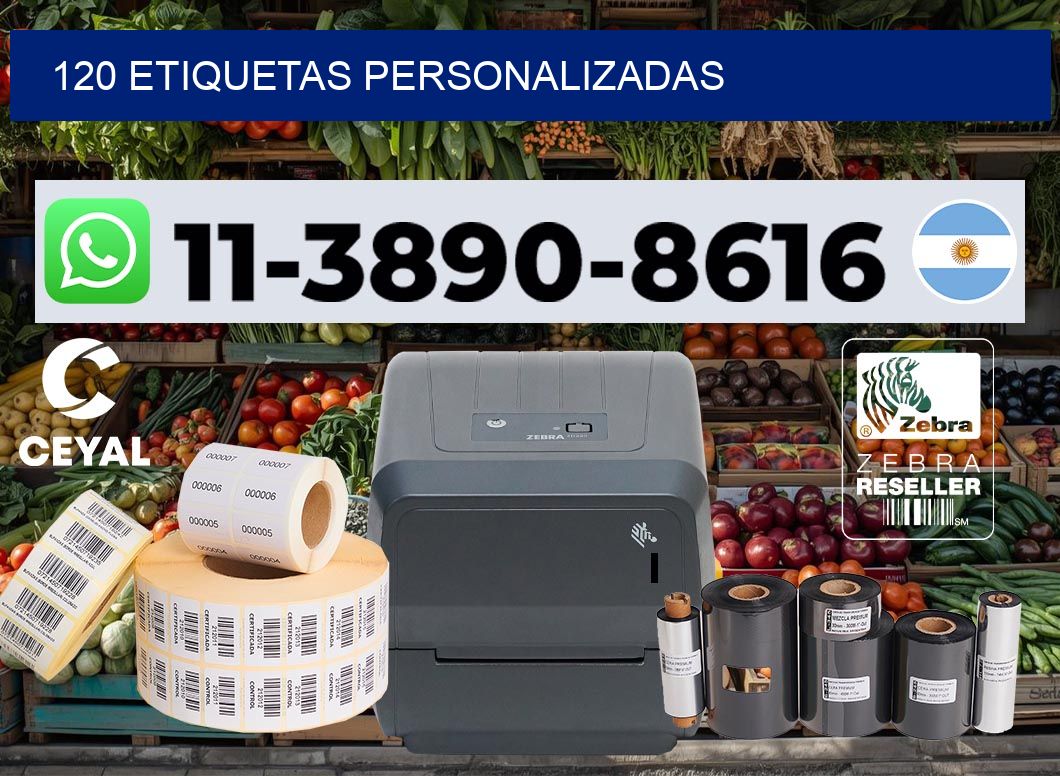 120 etiquetas personalizadas