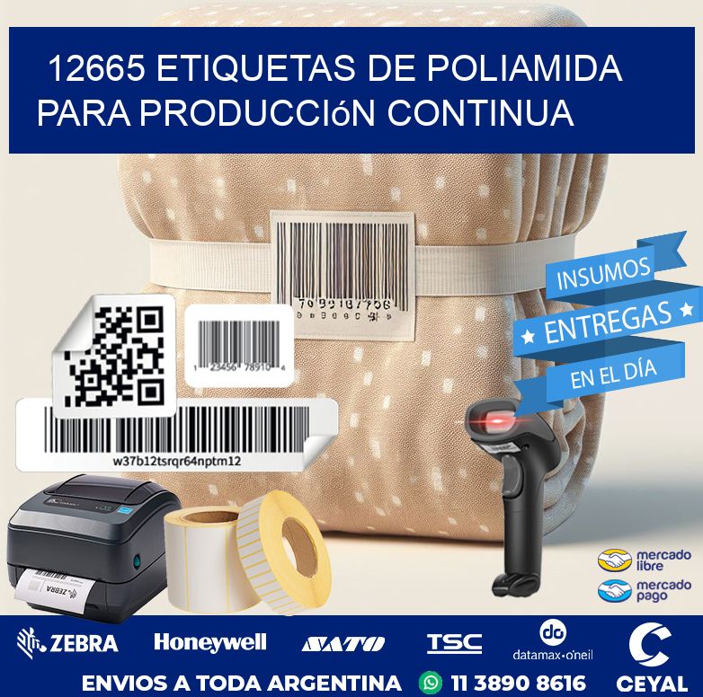 12665 Etiquetas de poliamida para producción continua