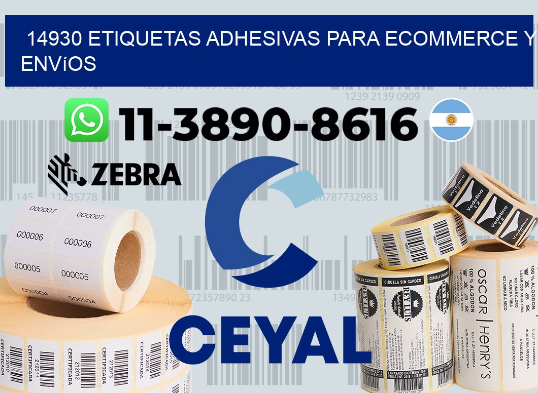 14930 Etiquetas adhesivas para ecommerce y envíos