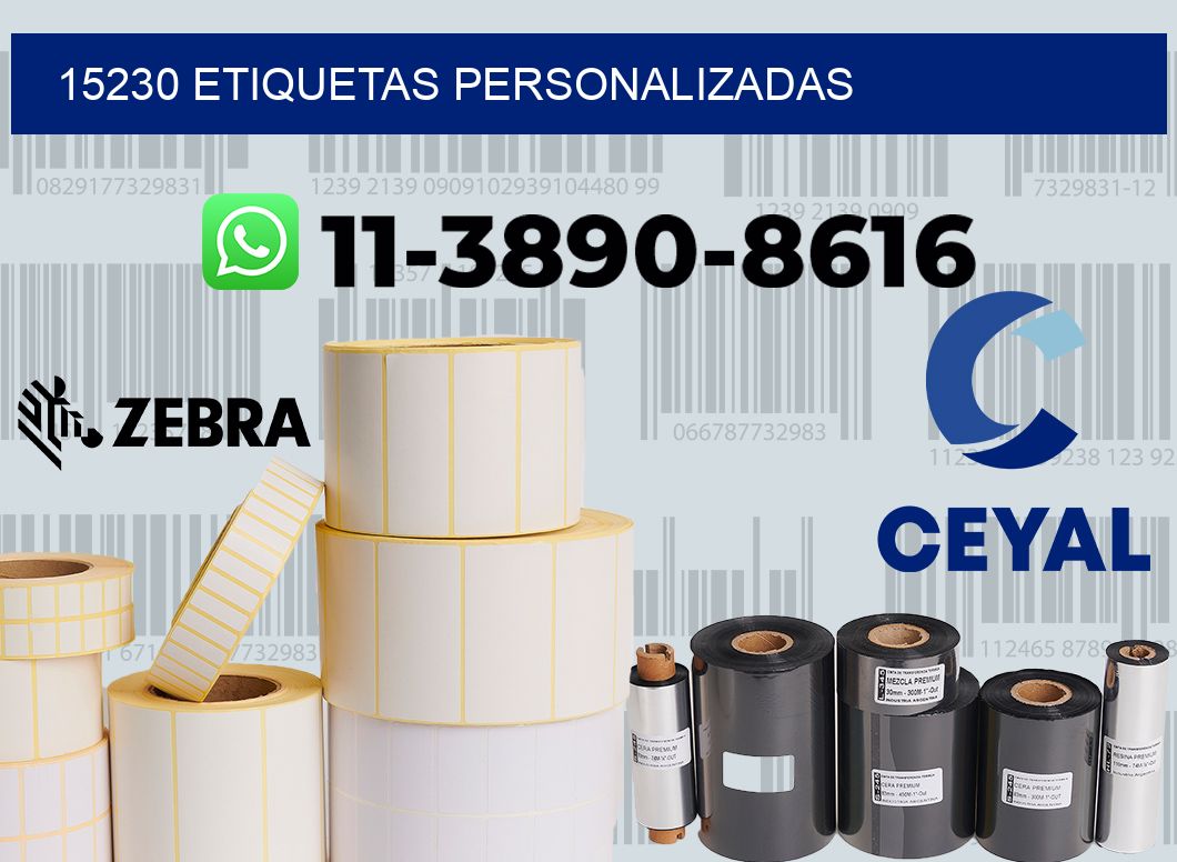 15230 etiquetas personalizadas
