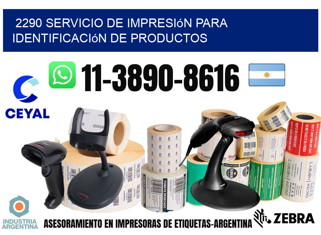 2290 Servicio de impresión para identificación de productos