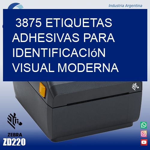 3875 Etiquetas adhesivas para identificación visual moderna