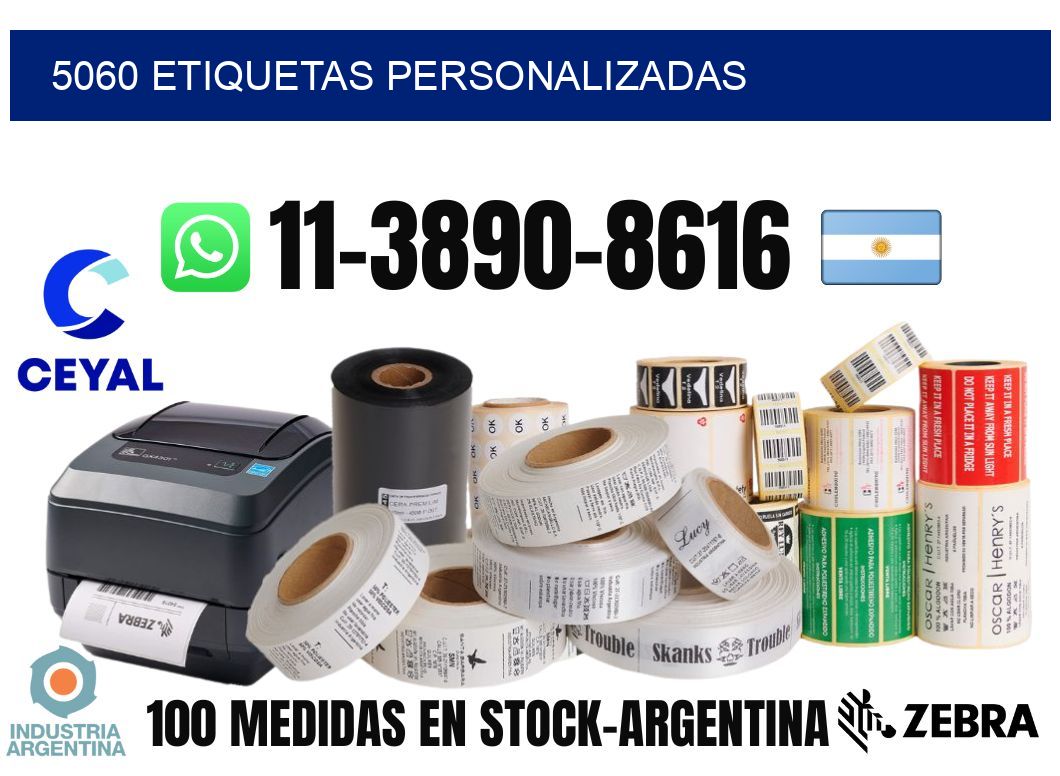 5060 etiquetas personalizadas
