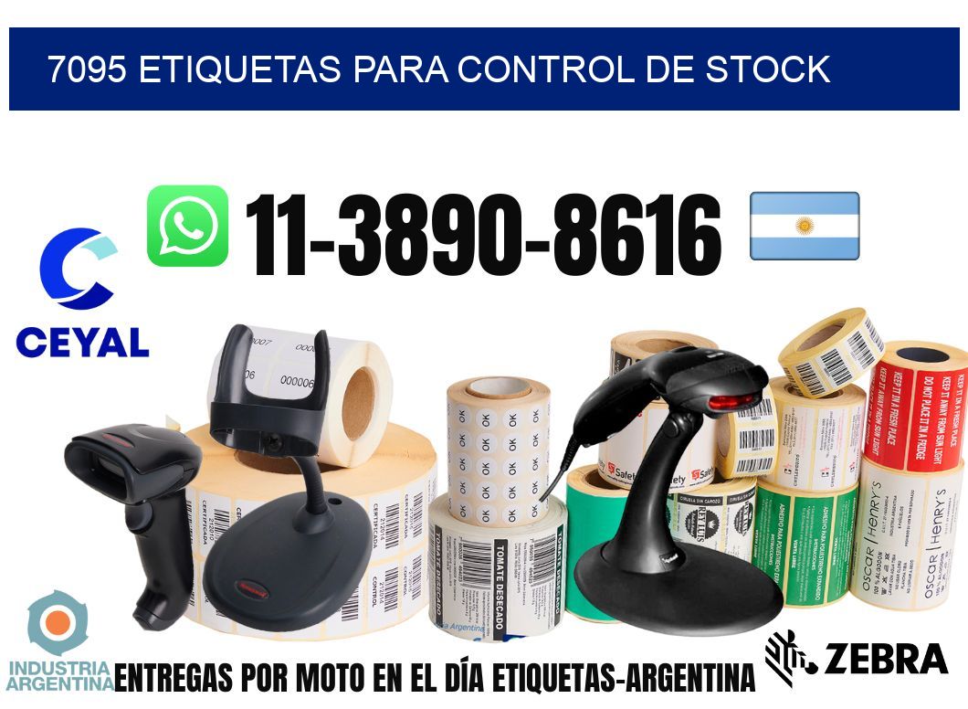 7095 Etiquetas para control de stock