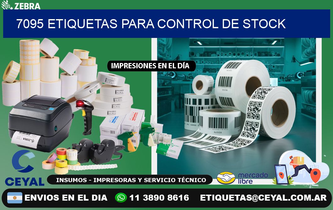 7095 Etiquetas para control de stock