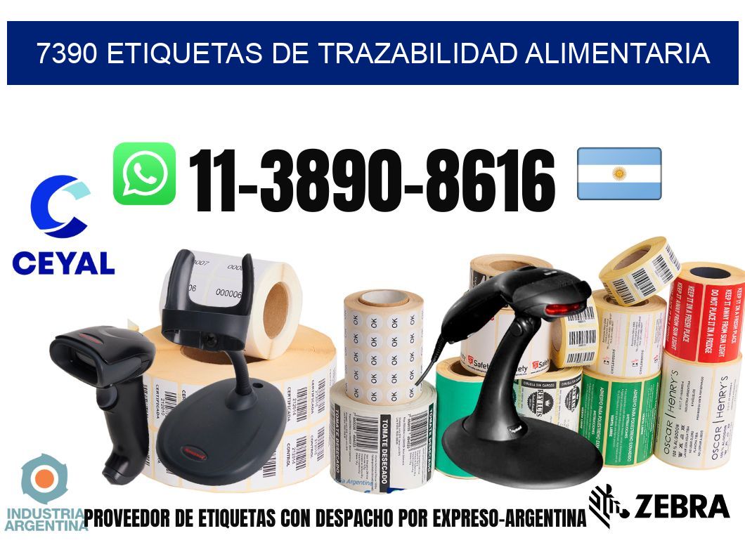 7390 Etiquetas de trazabilidad alimentaria