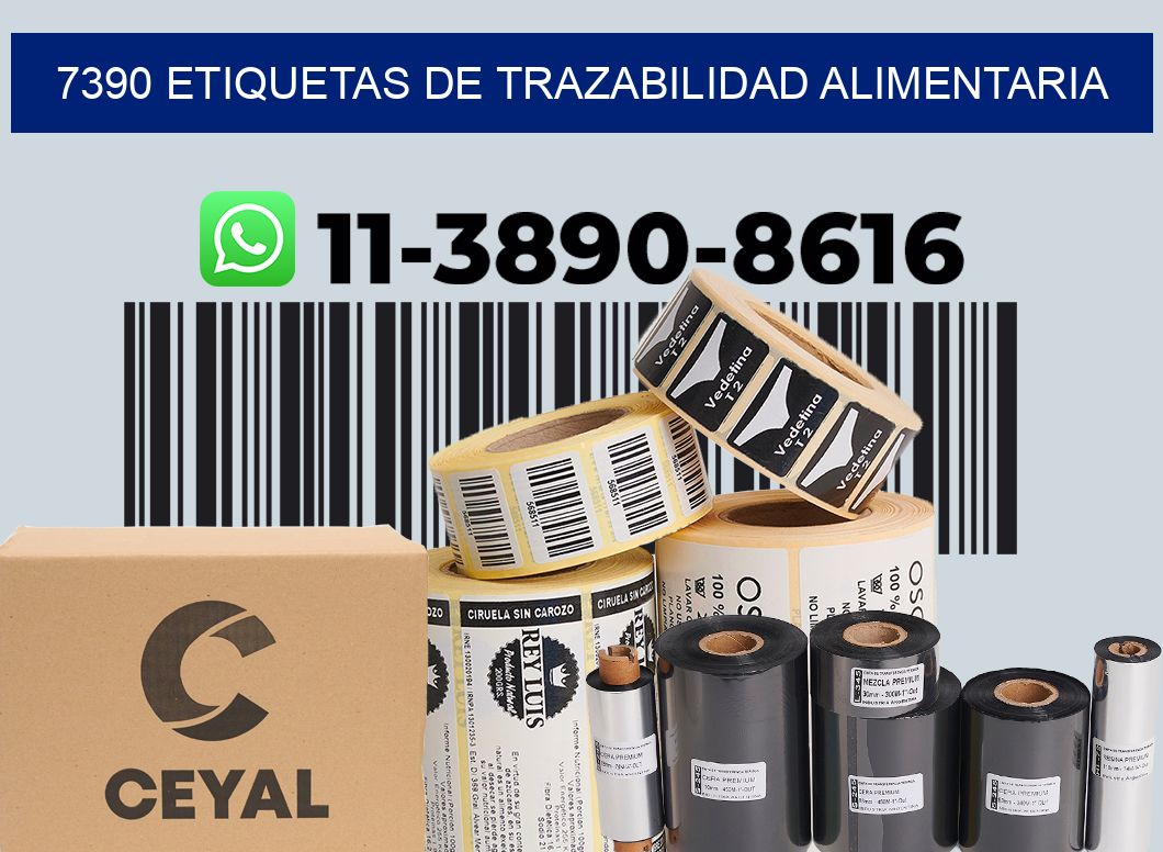 7390 Etiquetas de trazabilidad alimentaria