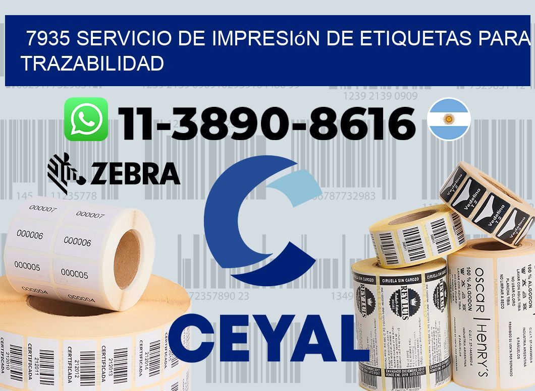 7935 Servicio de impresión de etiquetas para trazabilidad