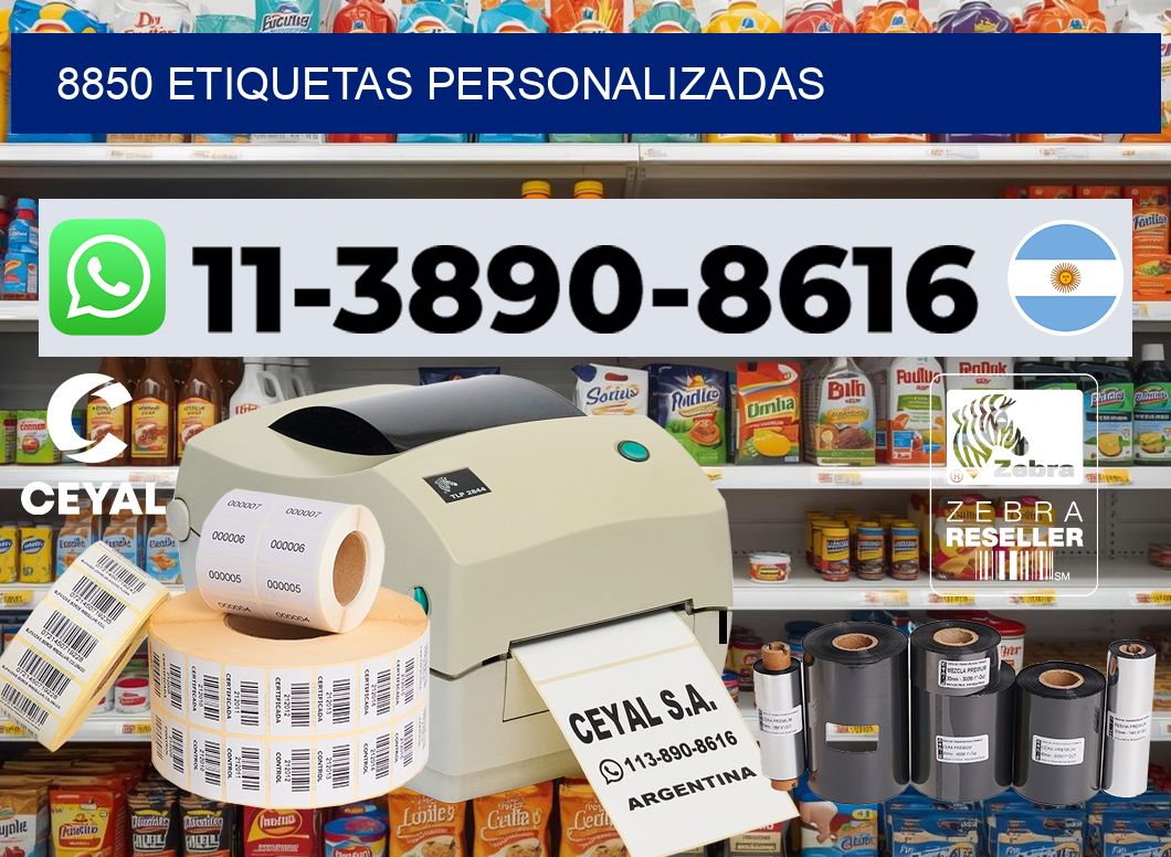 8850 etiquetas personalizadas