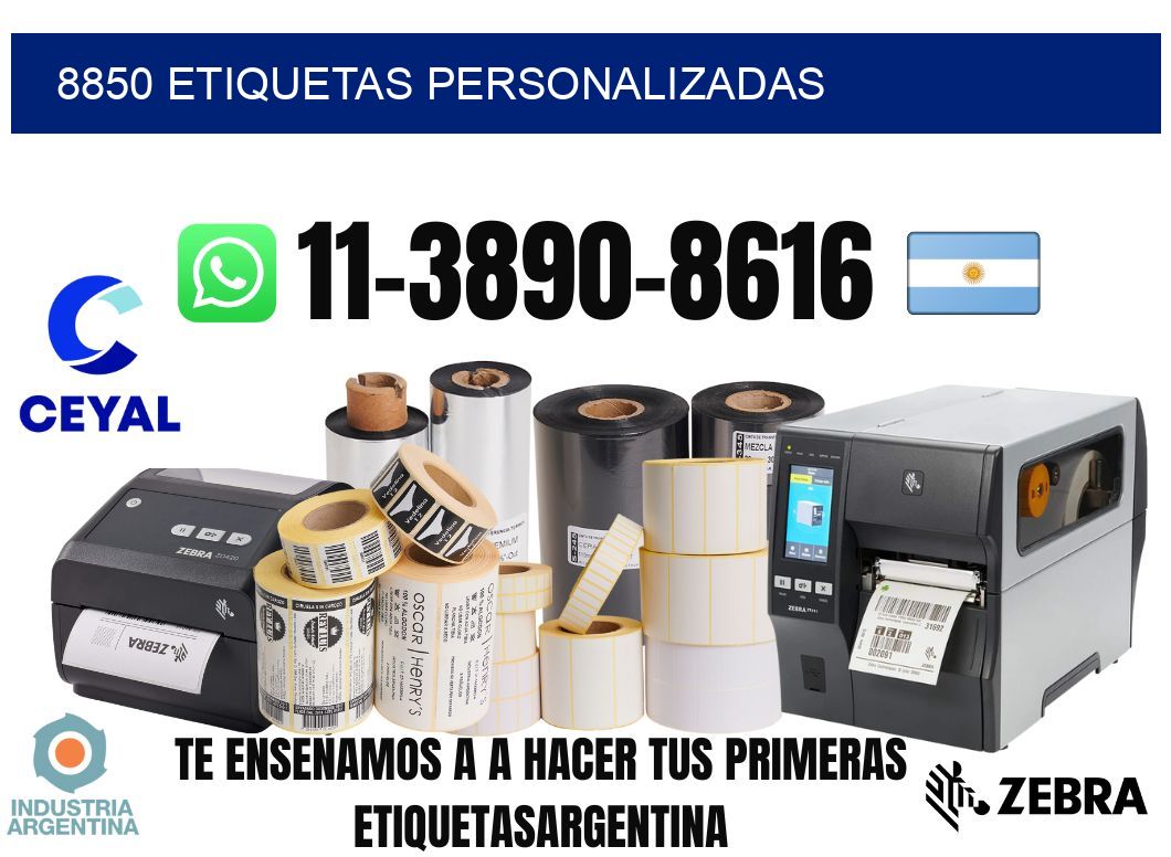 8850 etiquetas personalizadas