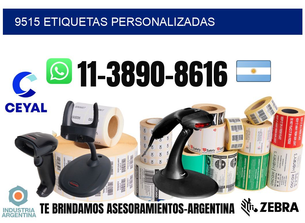 9515 etiquetas personalizadas