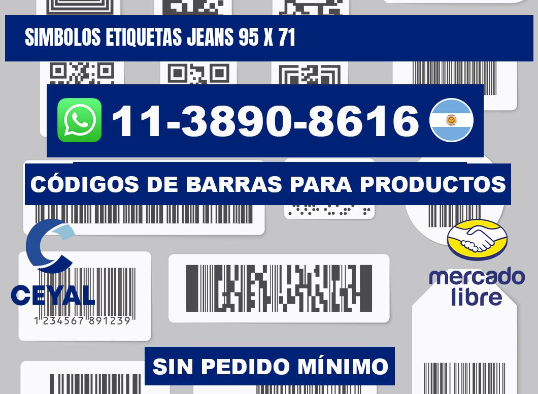 SIMBOLOS ETIQUETAS JEANS 95 x 71