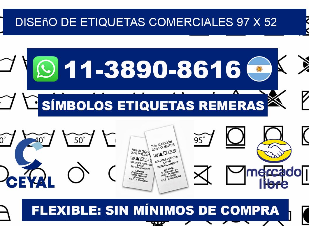 diseño de etiquetas comerciales 97 x 52