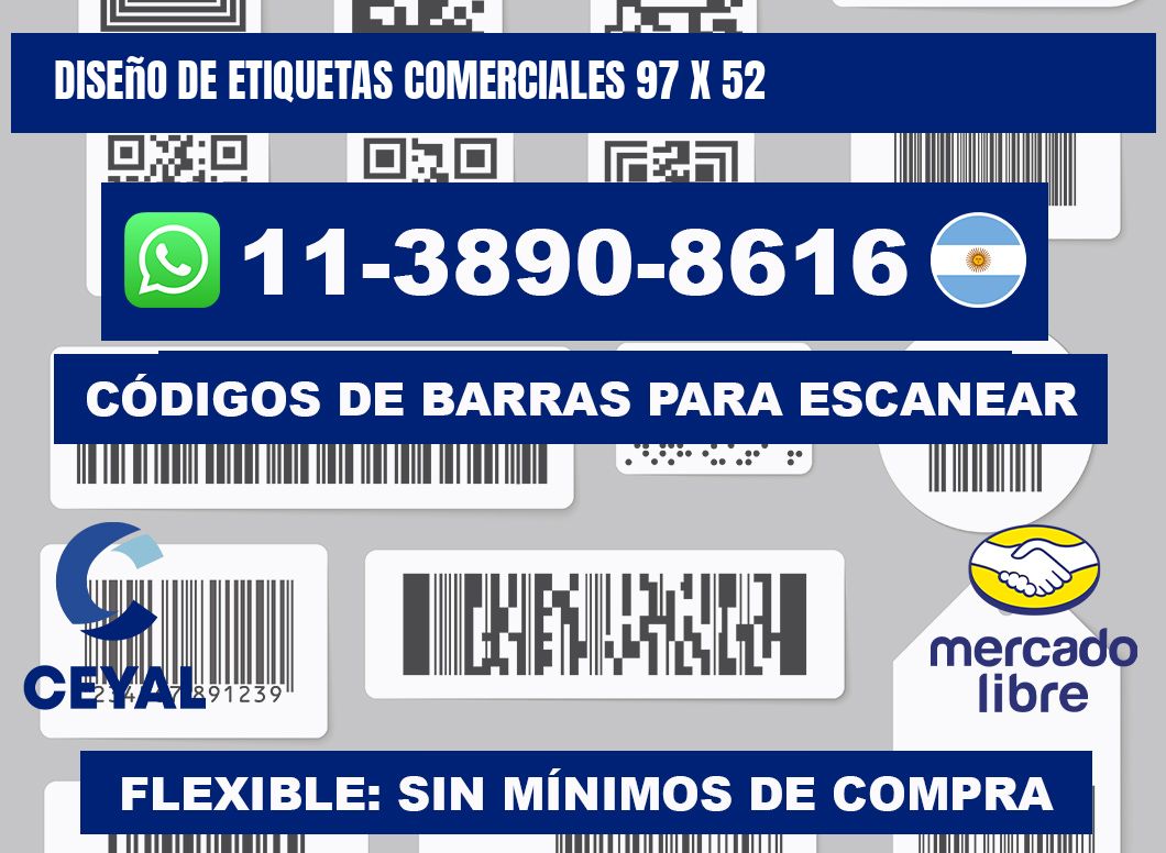 diseño de etiquetas comerciales 97 x 52
