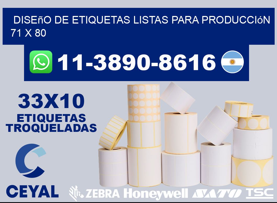 diseño de etiquetas listas para producción 71 x 80