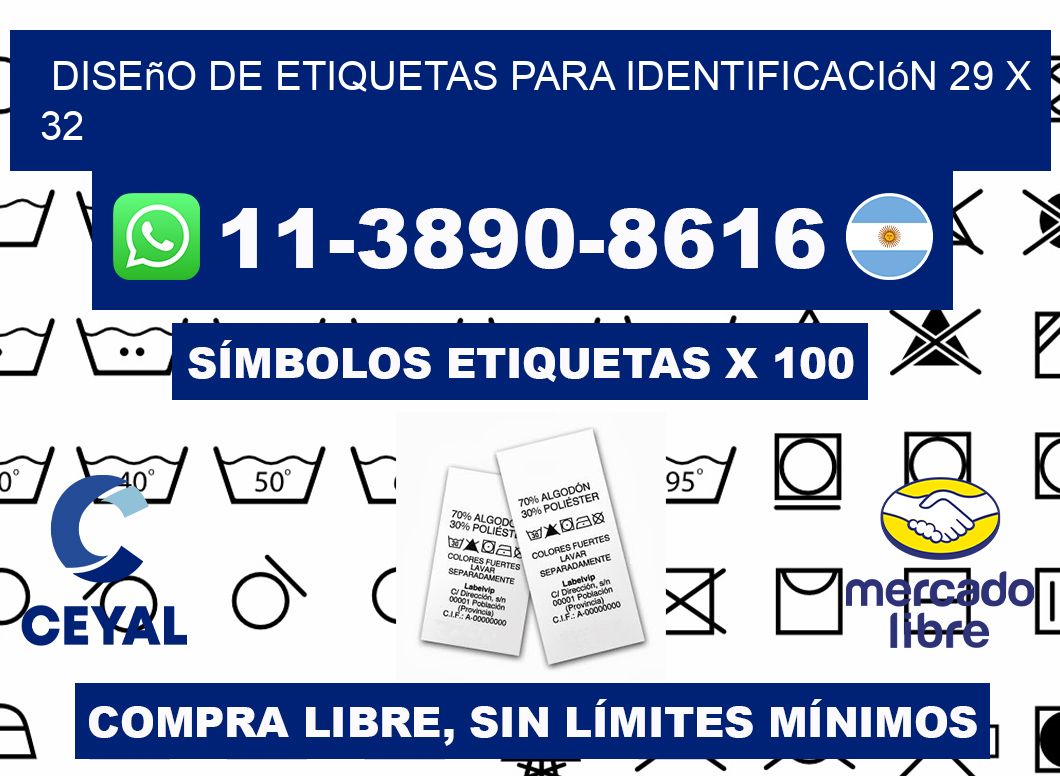 diseño de etiquetas para identificación 29 x 32