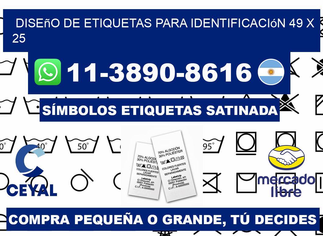 diseño de etiquetas para identificación 49 x 25