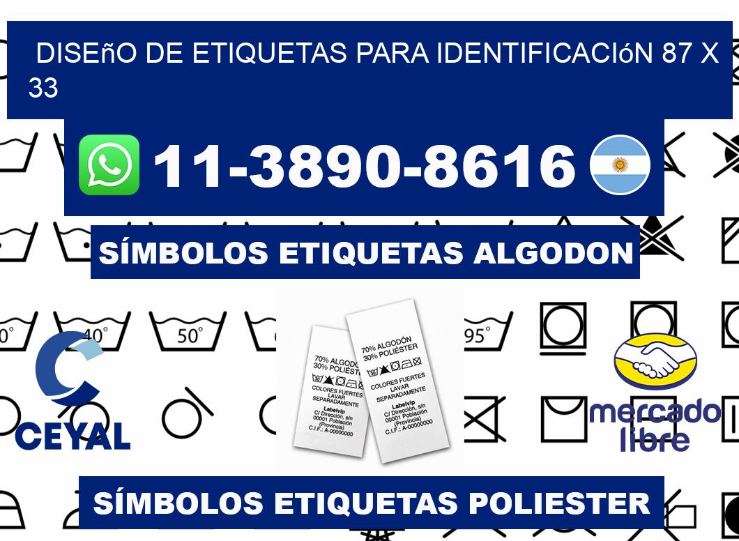diseño de etiquetas para identificación 87 x 33