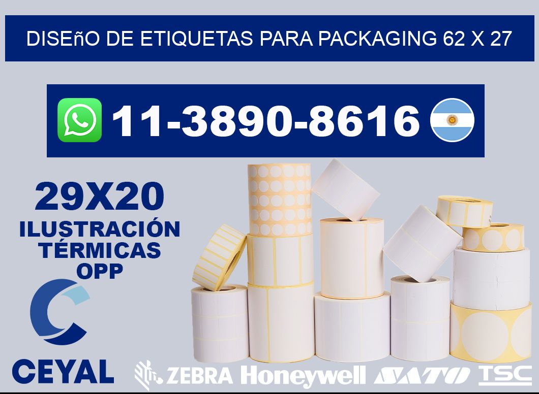 diseño de etiquetas para packaging 62 x 27