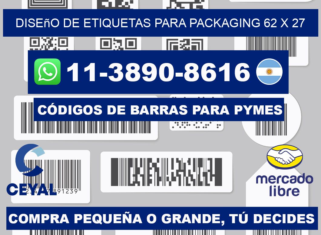 diseño de etiquetas para packaging 62 x 27