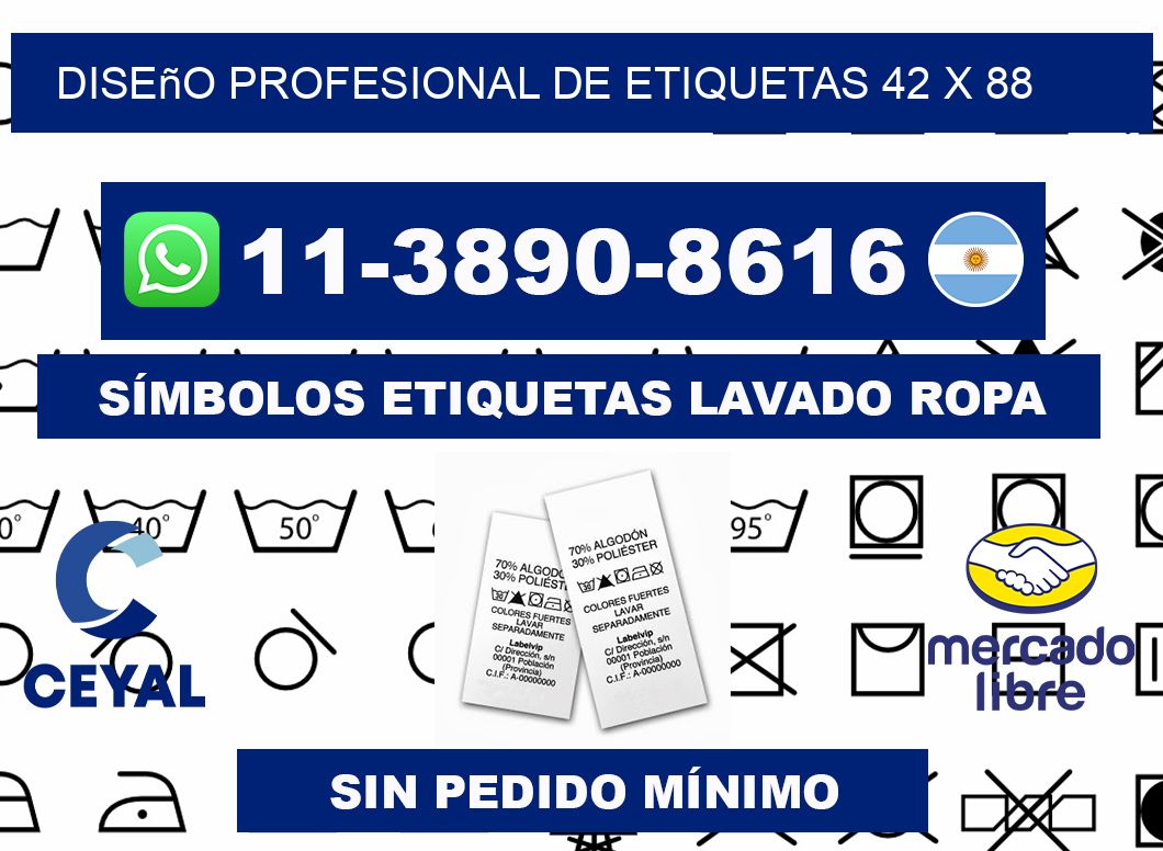 diseño profesional de etiquetas 42 x 88
