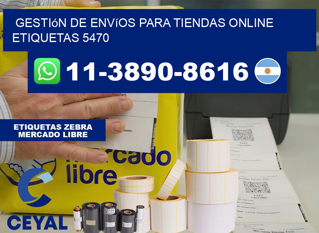 Gestión de envíos para tiendas online  etiquetas 5470