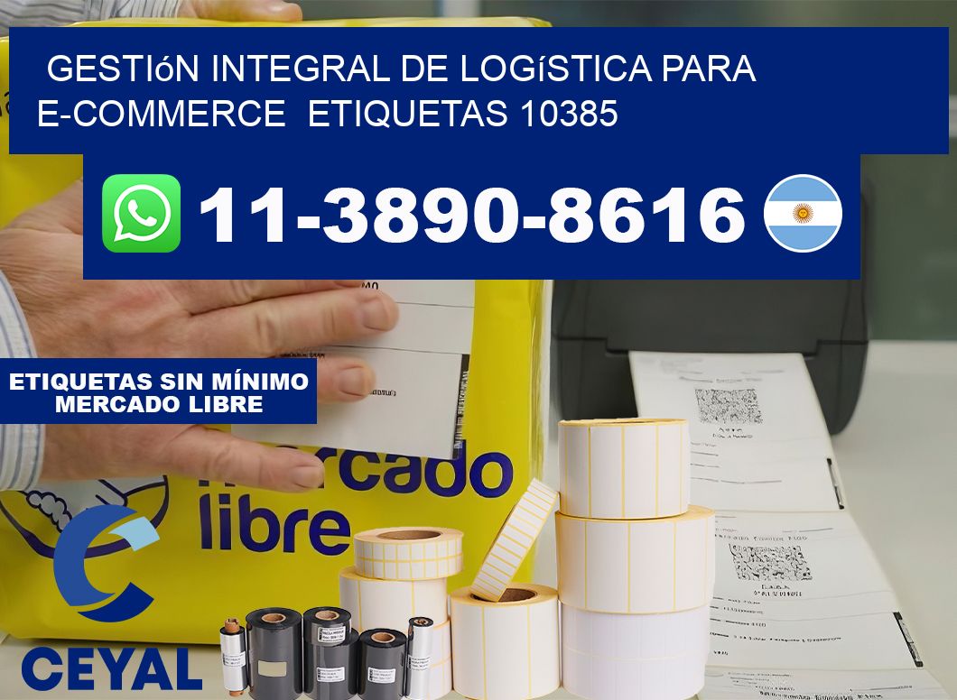 Gestión integral de logística para e-commerce  etiquetas 10385