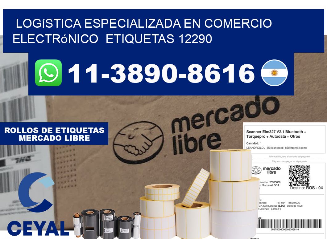 Logística especializada en comercio electrónico  etiquetas 12290