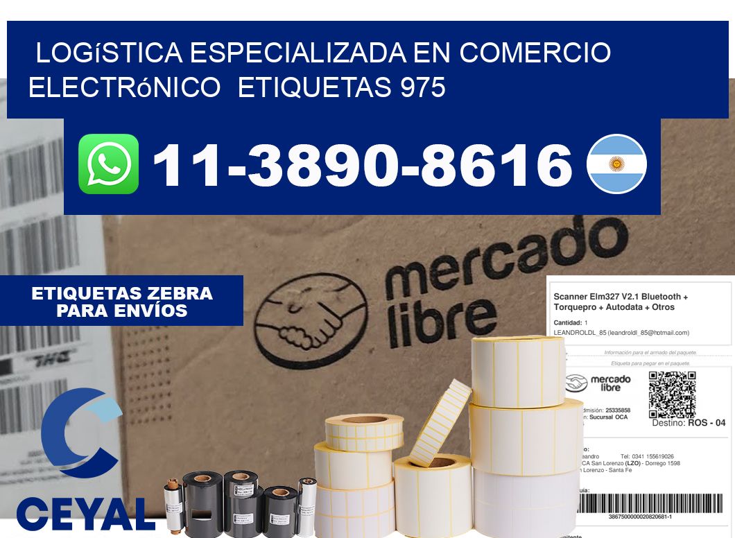 Logística especializada en comercio electrónico etiquetas 975