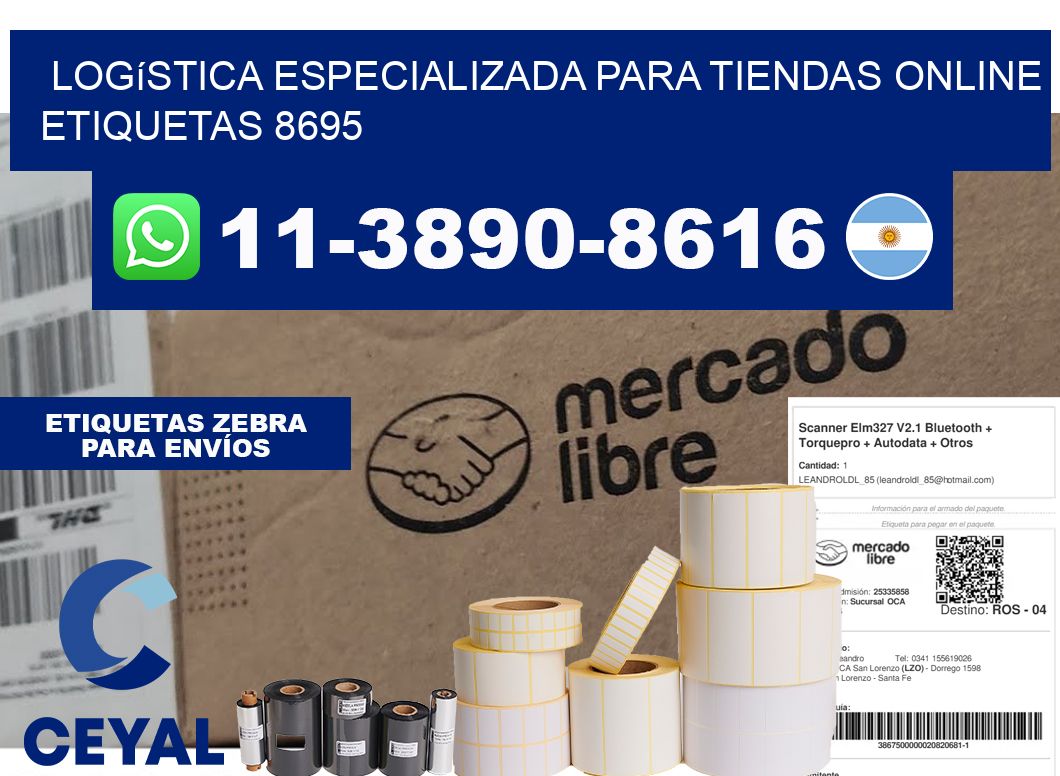 Logística especializada para tiendas online etiquetas 8695