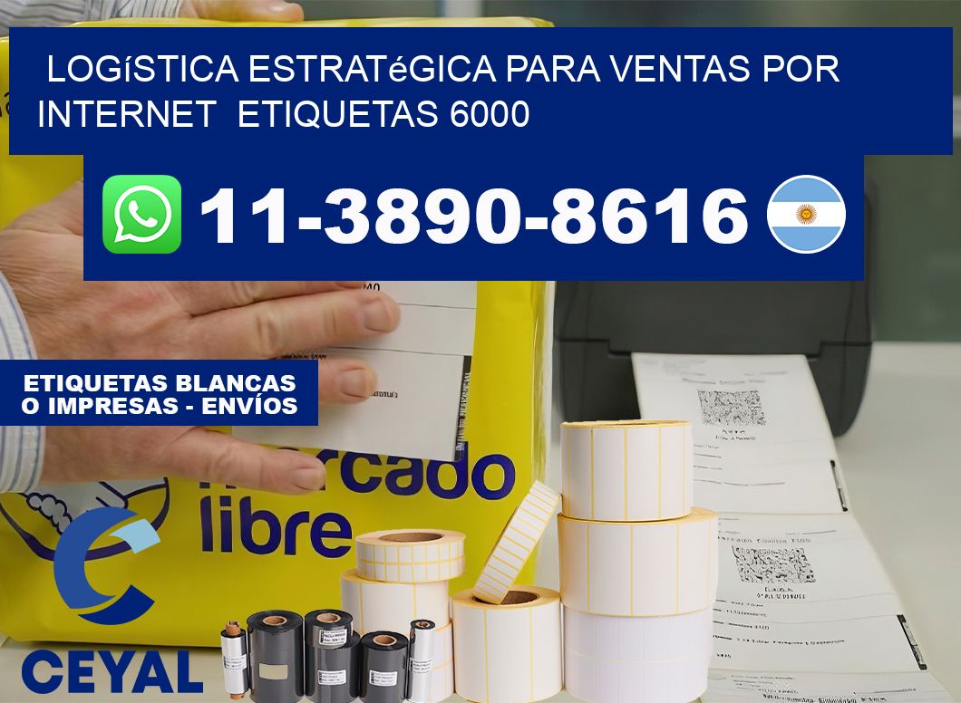 Logística estratégica para ventas por internet  etiquetas 6000