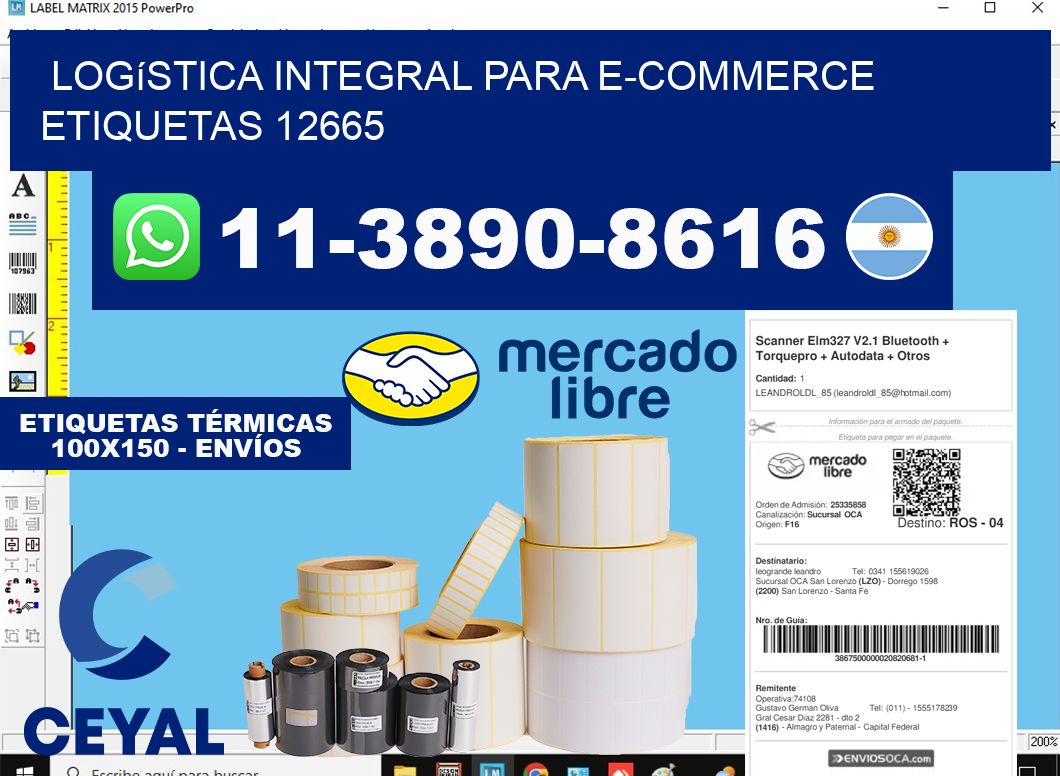 Logística integral para e-commerce  etiquetas 12665