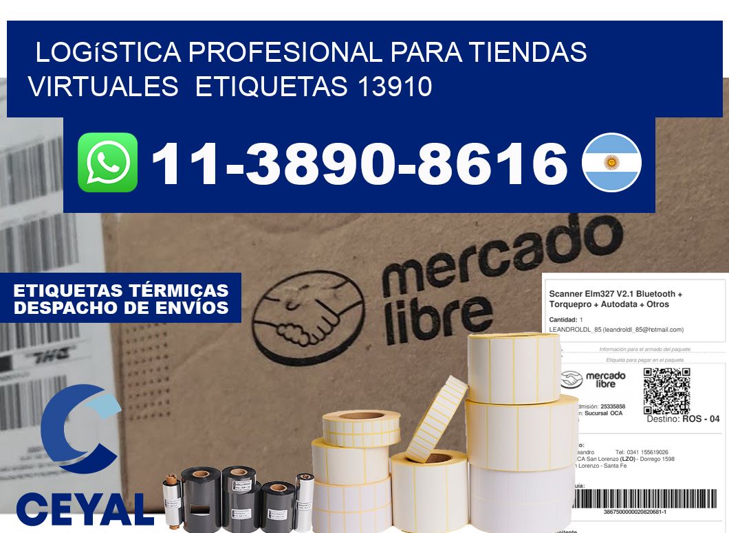 Logística profesional para tiendas virtuales etiquetas 13910