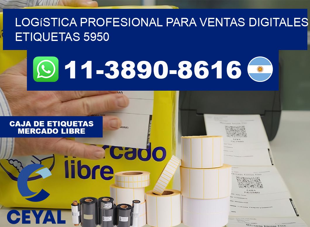 Logística profesional para ventas digitales  etiquetas 5950
